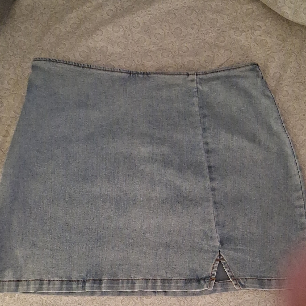 Denim Mini Skirt